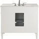 Park Avenue 40 X 35 inch White with Carrara White Marble Vanity Set