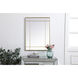 Viola 40 X 30 inch Brass Mirror