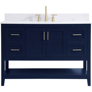 Aubrey 48 X 22 X 34 inch Blue Vanity Sink Set