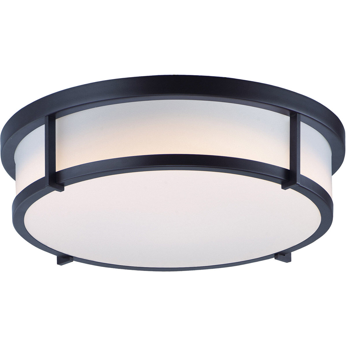 Rogue 3 Light 17 inch Black Flush Mount Ceiling Light