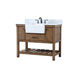 Clement 42 X 22 X 34.13 inch Driftwood Bathroom Vanity Cabinet