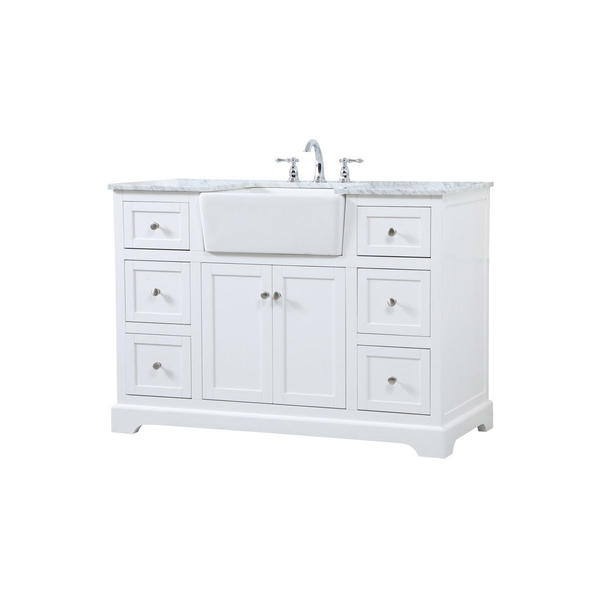 Franklin 48 X 22 X 35 inch White Bathroom Vanity Cabinet