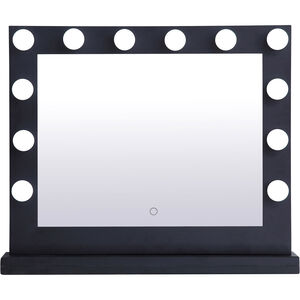 Brenda 32 X 26 inch Black Lighted Wall Mirror