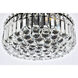 Maxime 5 Light 16 inch Black and Clear Flush Mount Ceiling Light