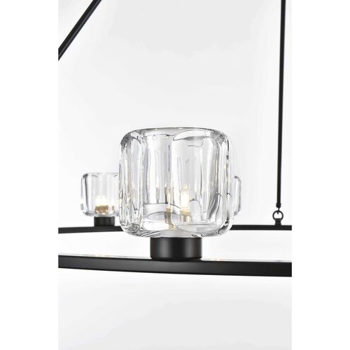 Cadence 12 Light 48 inch Black Chandelier Ceiling Light