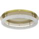 Bowen 1 Light 29.5 inch Satin Gold Flush Mount Ceiling Light
