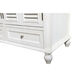 Rhodes 48 X 48 X 35 inch Antique White and Brushed Nickel Vanity Sink Set