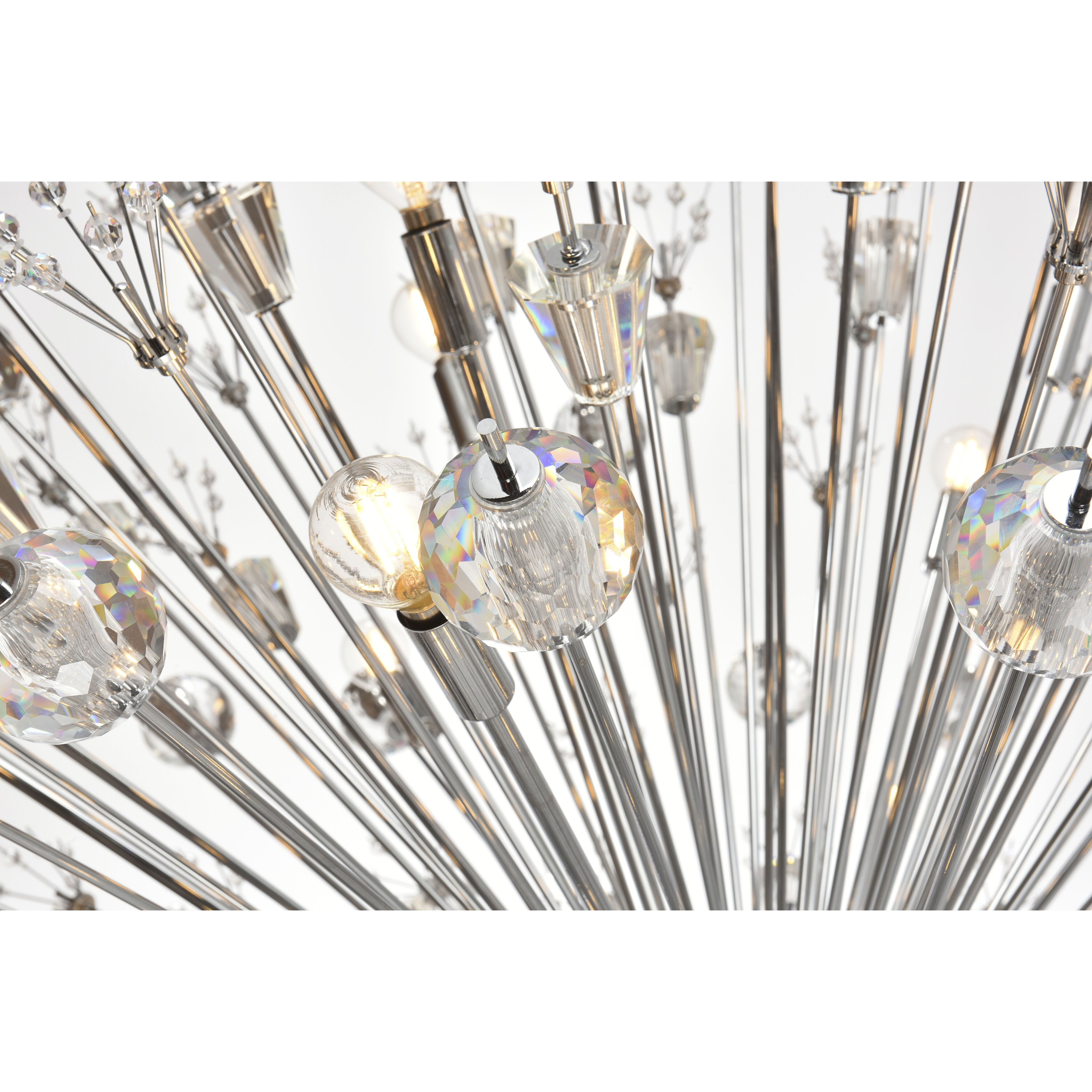 Vera 90 Light 50 inch Chrome Chandelier Ceiling Light