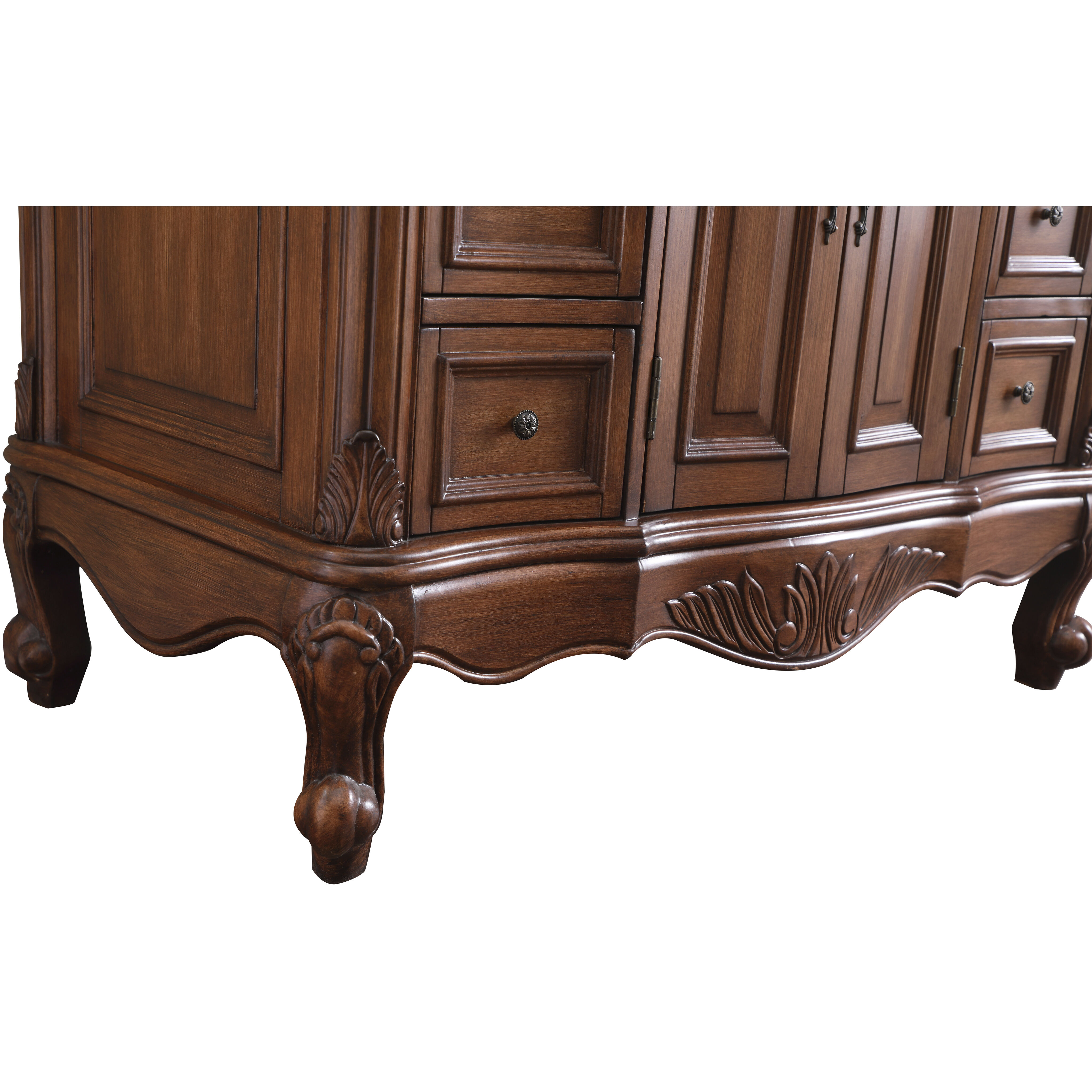 Oakland 84 X 22 X 72 inch Teak Vanity Sink Set