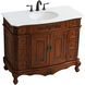 Danville 42 X 21 X 36 inch Teak Vanity Sink Set
