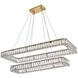 Monroe 2 Light 42 inch Gold Pendant Ceiling Light