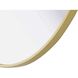 Amoura 24 X 24 inch Brass Mirror