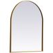 Ayra 30 X 24 inch Brass Mirror