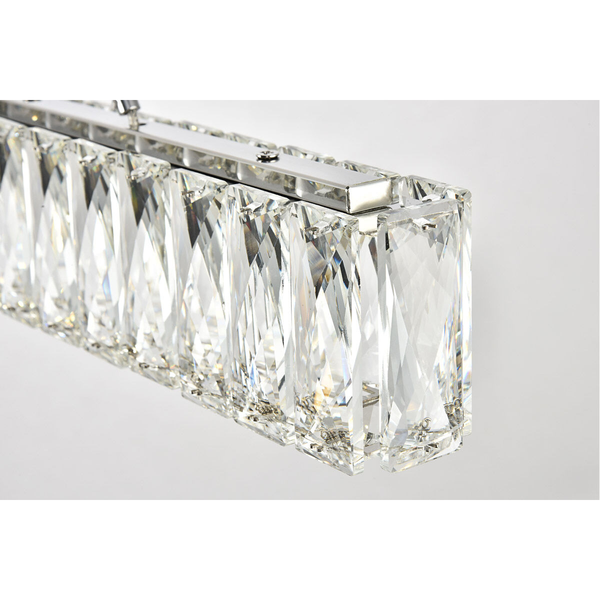 Monroe LED 48 inch Chrome Chandelier Ceiling Light