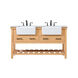 Clement 60 X 22 X 34 inch Natural Wood Bathroom Vanity Cabinet