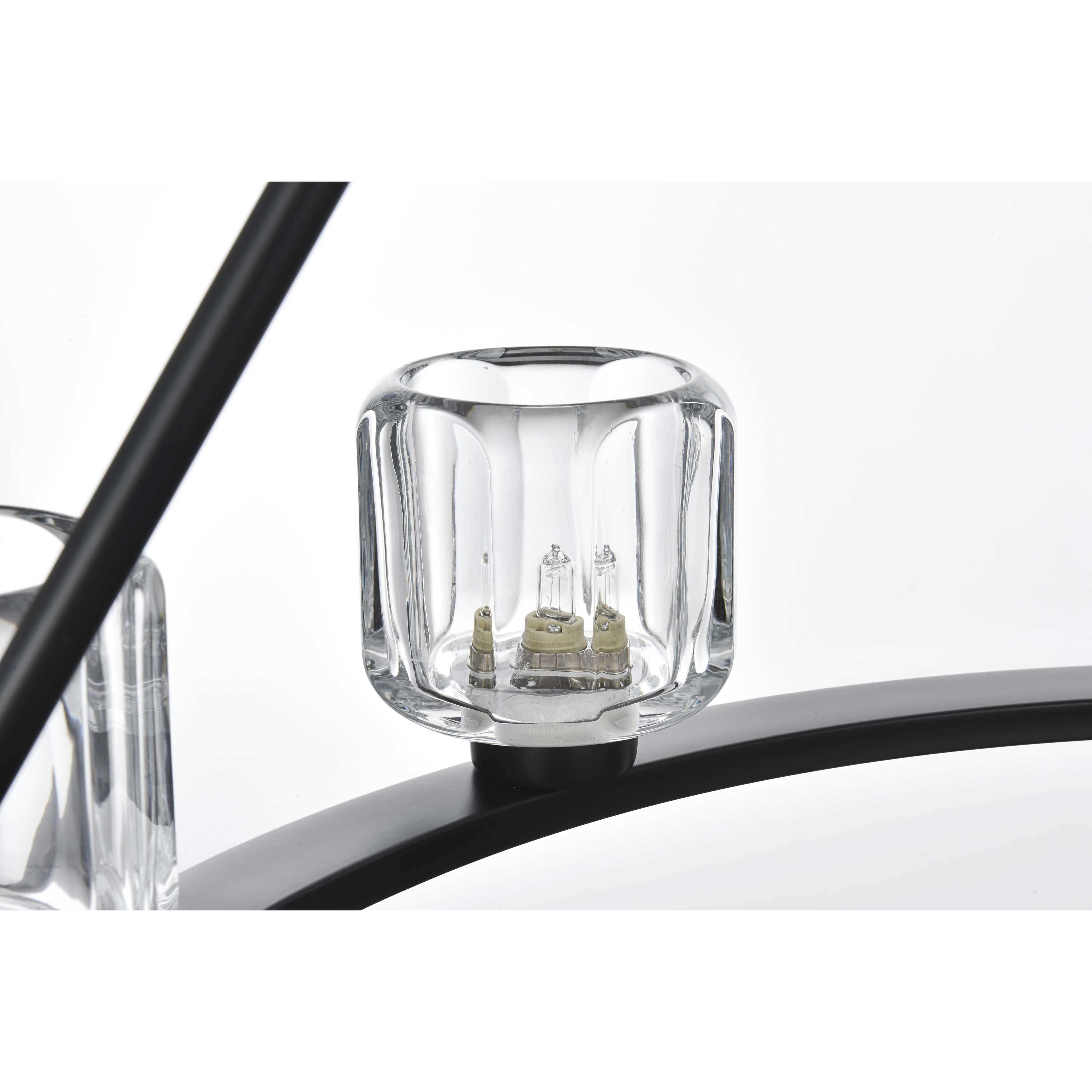 Cadence 9 Light 32 inch Black Chandelier Ceiling Light