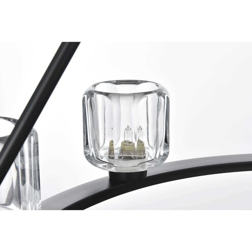 Cadence 9 Light 32 inch Black Chandelier Ceiling Light