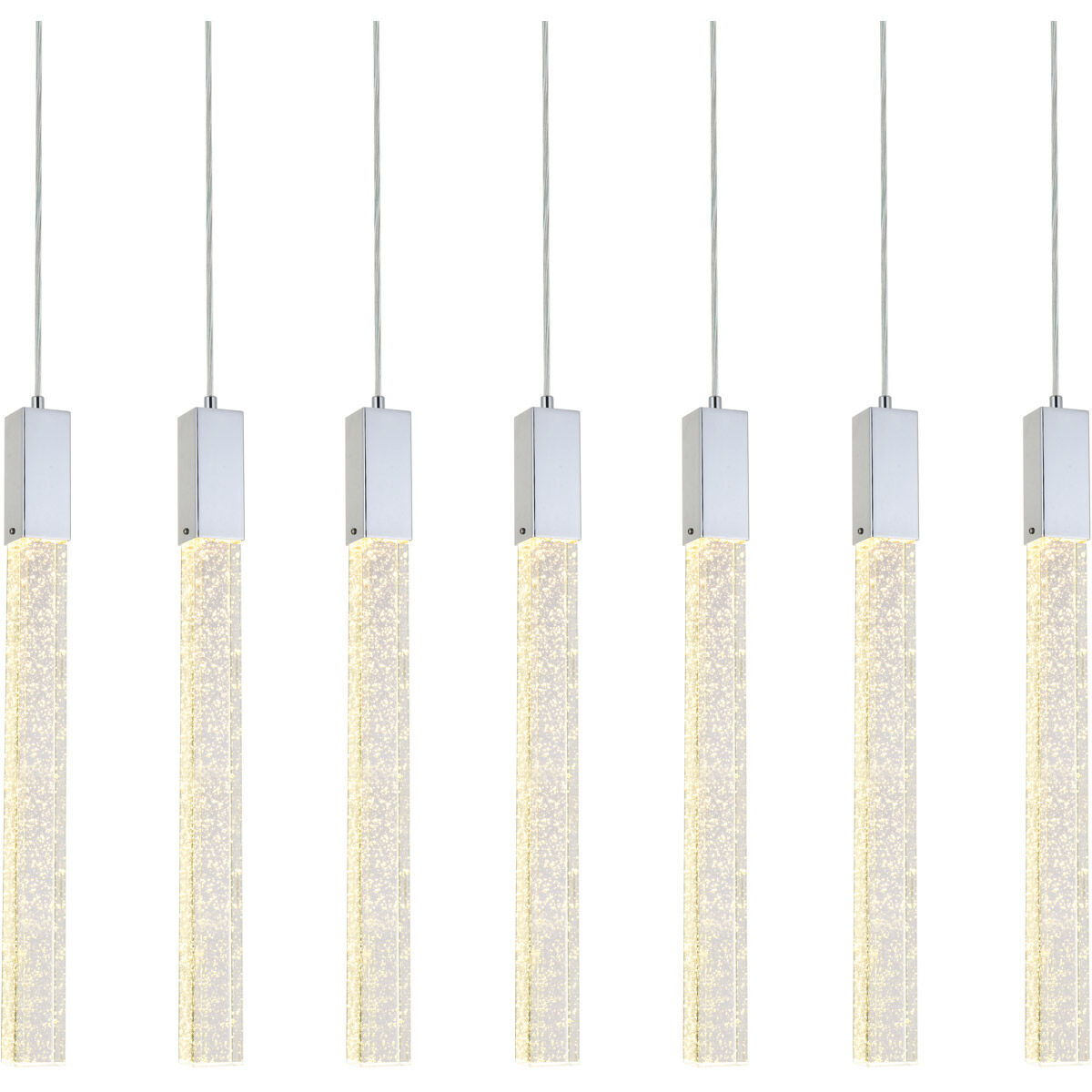 Weston 7 Light 42 inch Chrome Pendant Ceiling Light