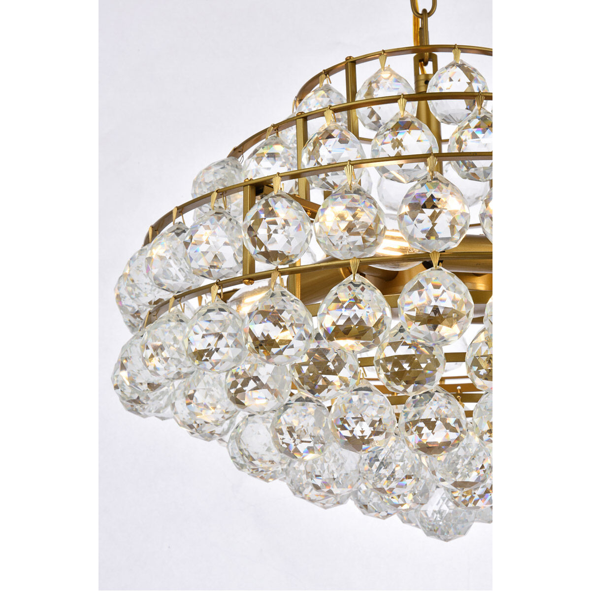 Savannah 5 Light 18 inch Brass Pendant Ceiling Light