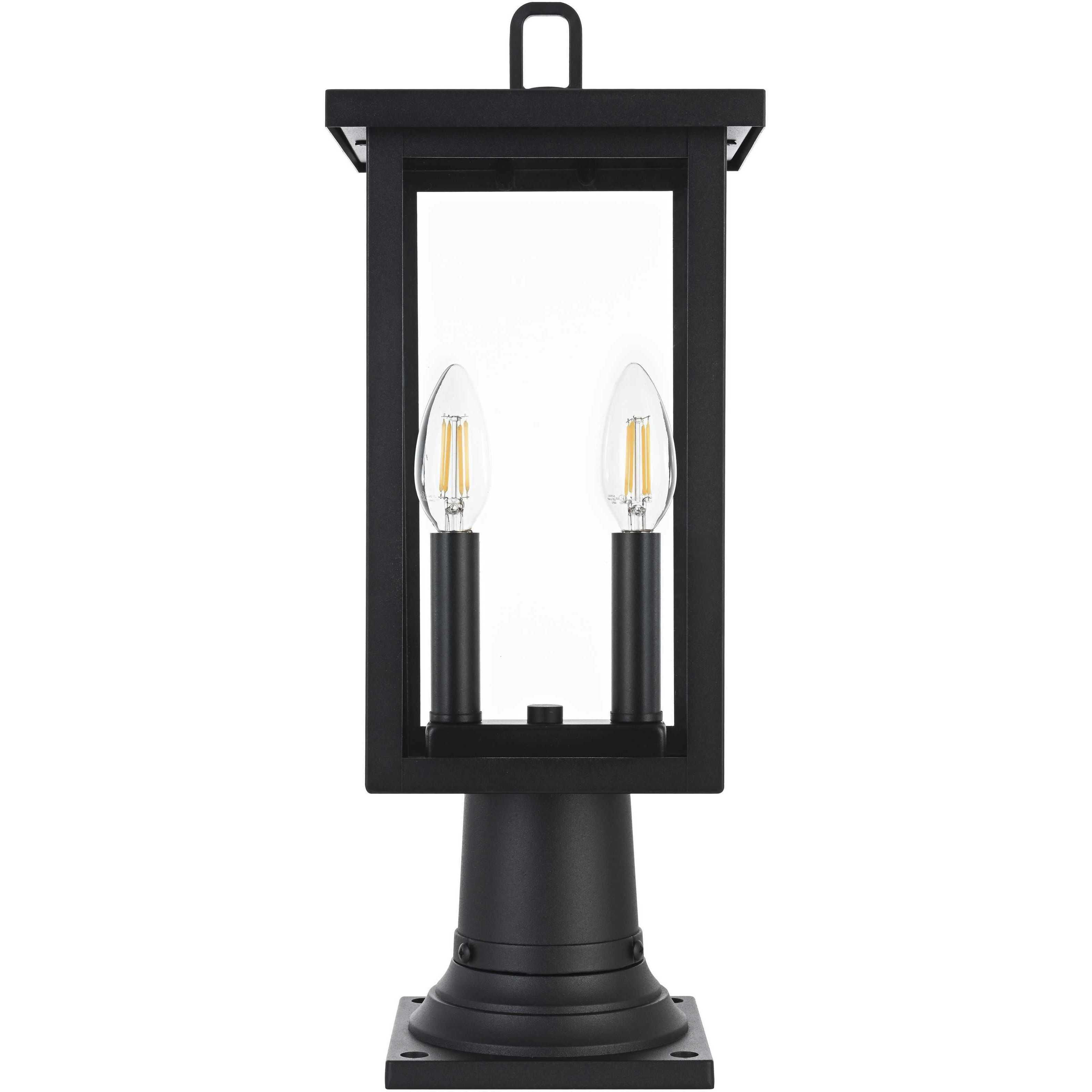 Venango 2 Light 19 inch Black Outdoor Post Light