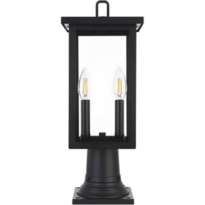 Venango 2 Light 19 inch Black Outdoor Post Light