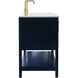 Sinclaire 60 X 22 X 34 inch Blue Vanity Sink Set