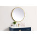 Pier 28 X 28 inch Brass LED Mirror