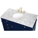 Park Avenue 42 X 22 X 35 inch Blue Vanity Sink Set