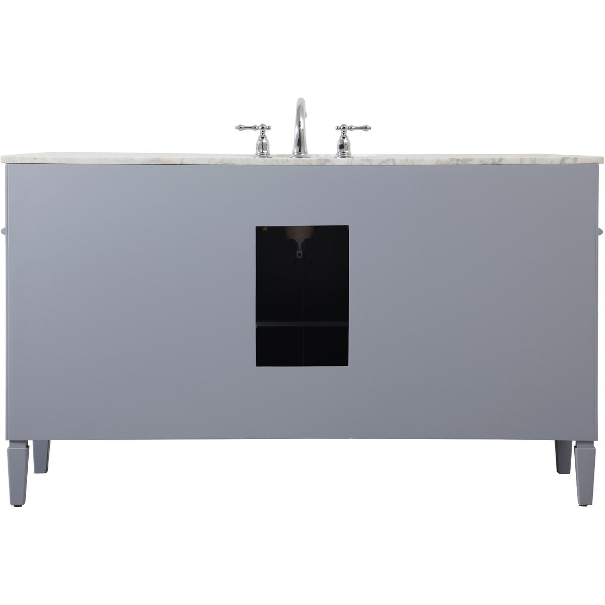 Park Avenue 60 X 22 X 35 inch Grey Vanity Sink Set