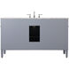 Park Avenue 60 X 22 X 35 inch Grey Vanity Sink Set