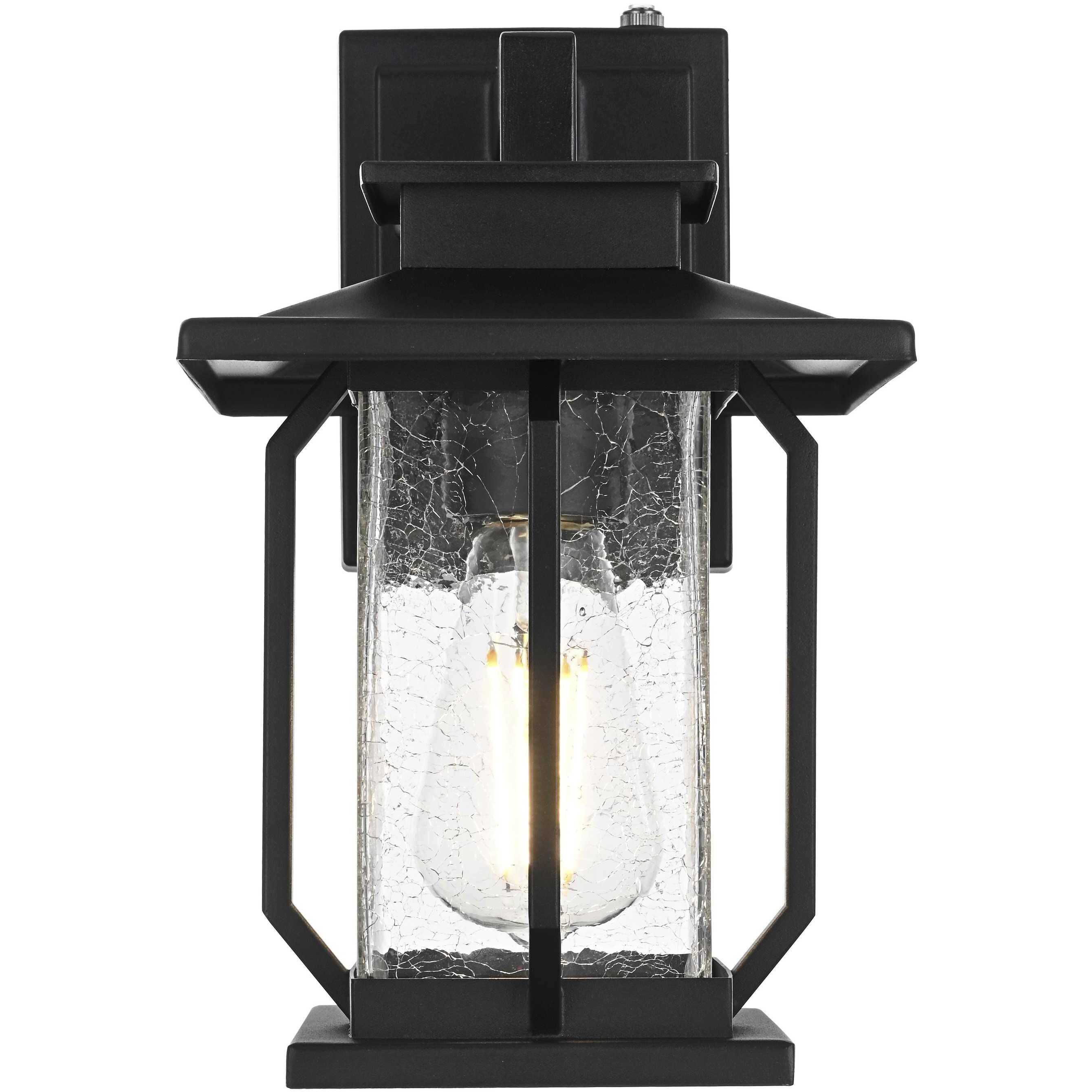 Salem 1 Light 12 inch Black Outdoor Wall Sconce