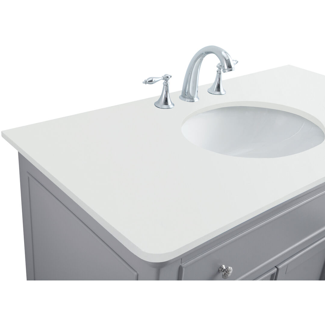 Otto 42 X 21 X 35 inch Grey Vanity Sink Set