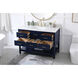 Sinclaire 48 X 22 X 34 inch Blue Vanity Sink Set