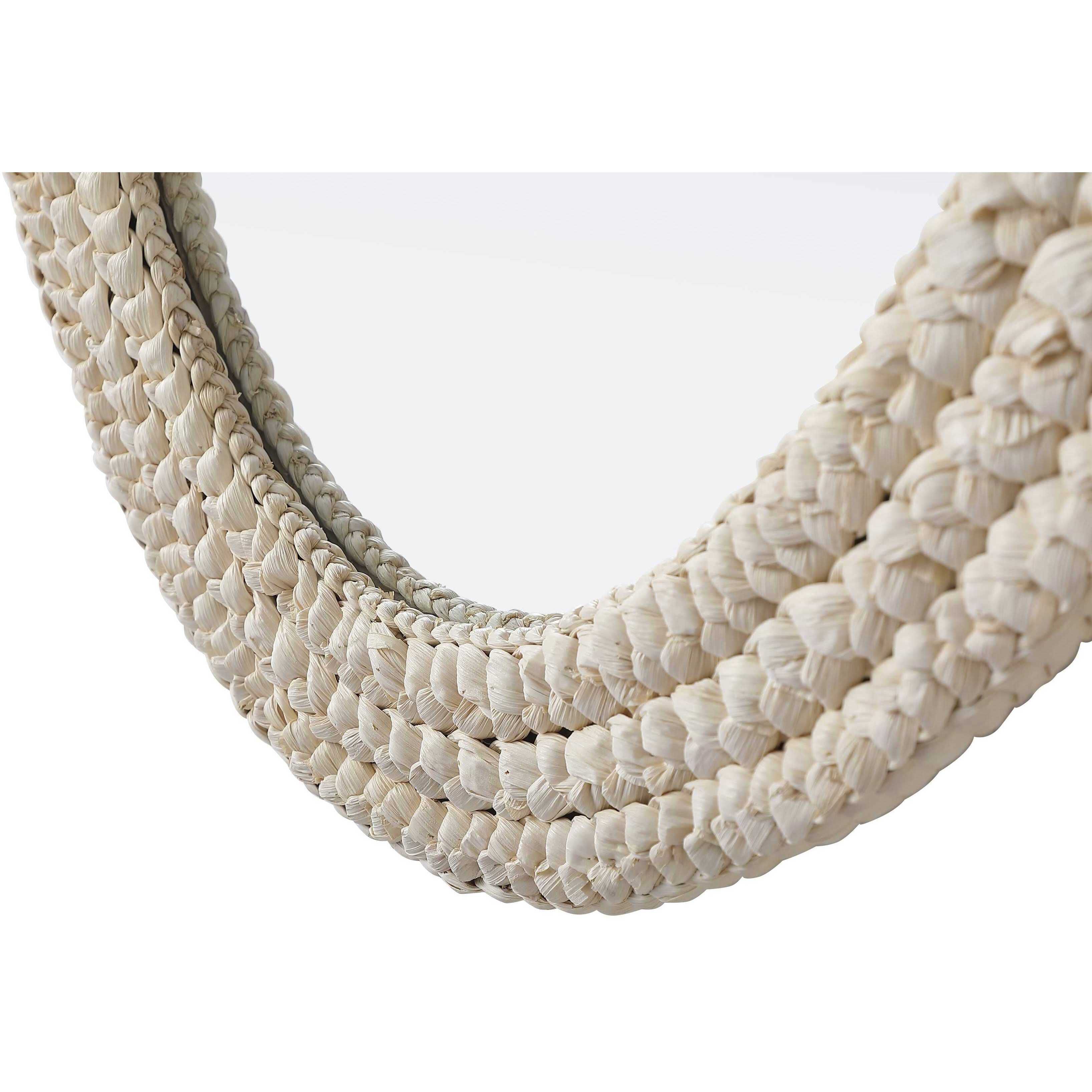 Marlowe 42 X 30 inch Linen White Mirror