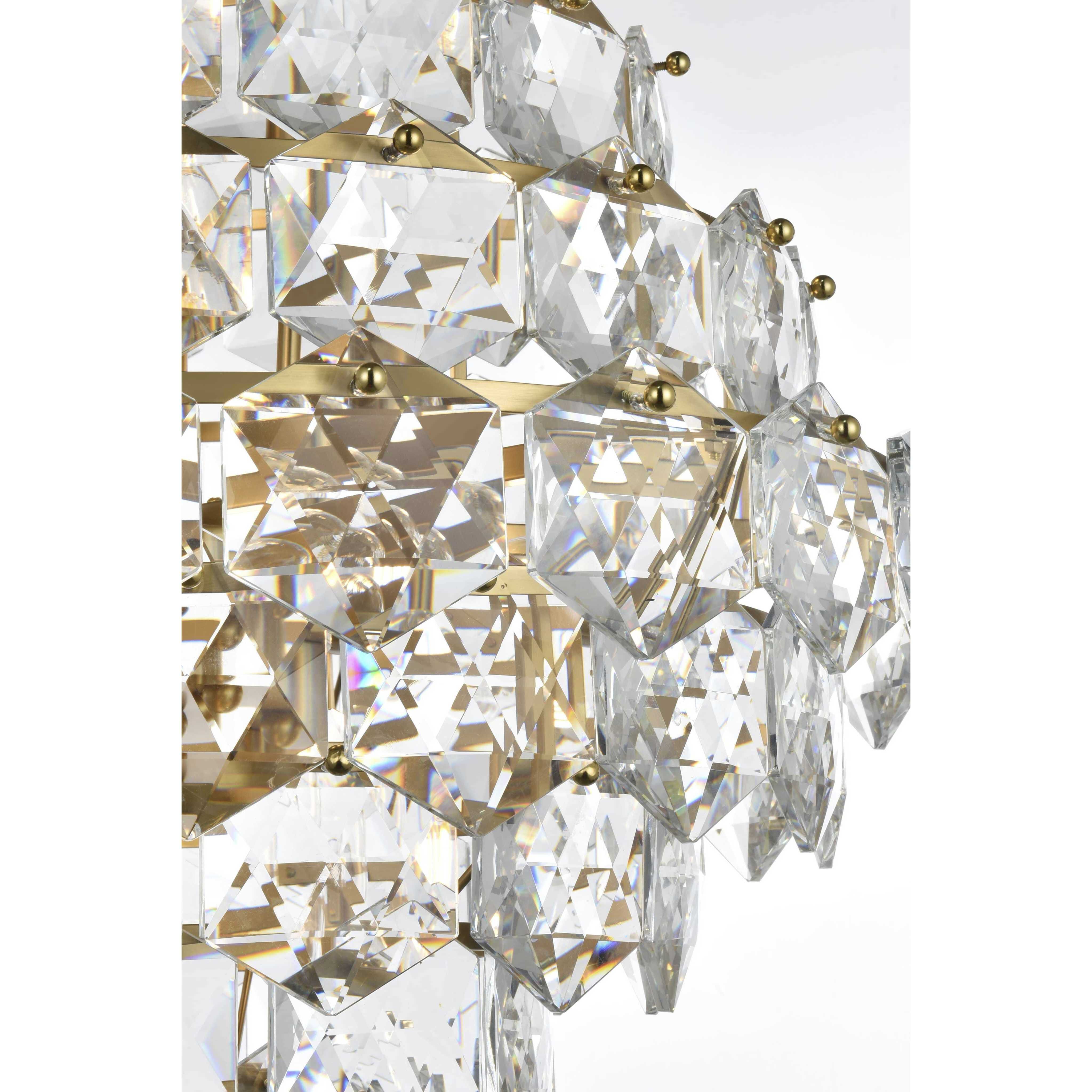Adaline 15 Light 24 inch Satin Gold Chandelier Ceiling Light