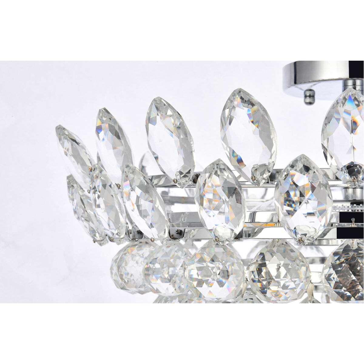 Emilia 5 Light 20 inch Chrome Flush Mount Ceiling Light