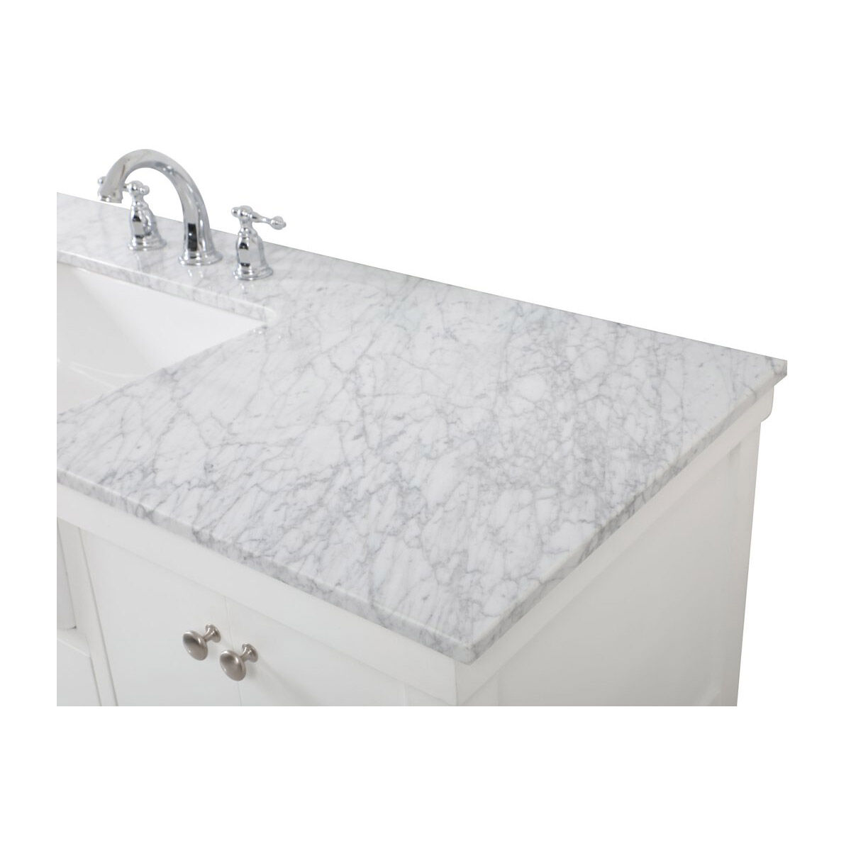 Clement 60 X 22 X 34 inch White Bathroom Vanity Cabinet
