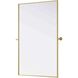 Amoura 48 X 30 inch Brass Mirror
