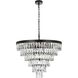 Josephine 13 Light 27.5 inch Black Chandelier Ceiling Light