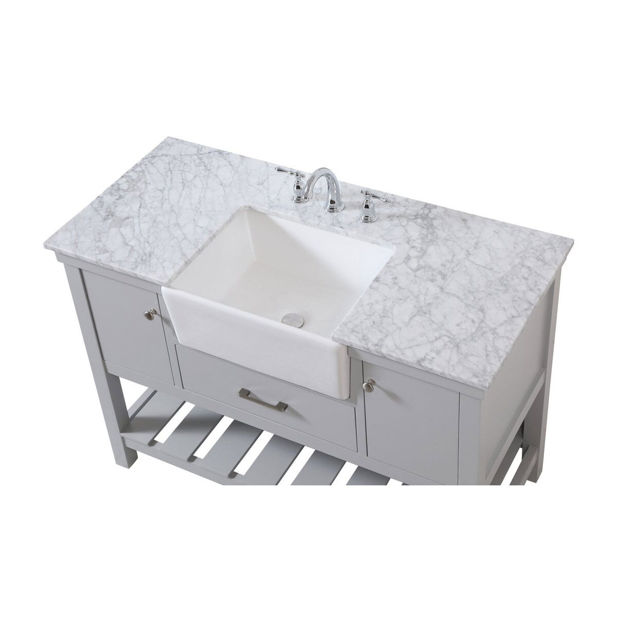 Clement 48 X 22 X 34 inch Grey Bathroom Vanity Cabinet