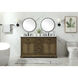 Americana 60 X 22 X 35 inch Driftwood Vanity Sink Set