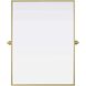 Amoura 40 X 30 inch Brass Mirror