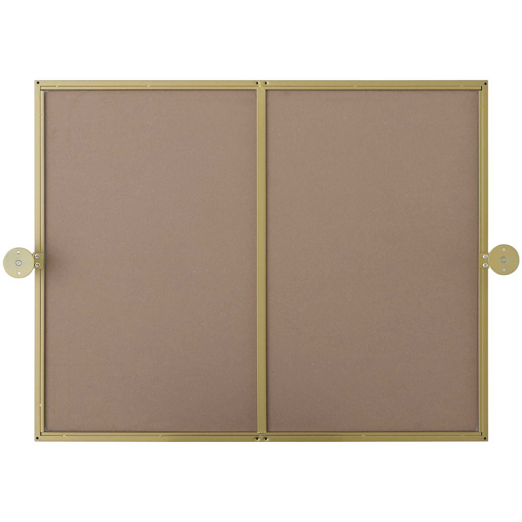 Amoura 30 X 24 inch Brass Mirror