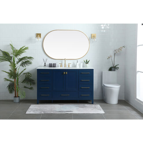 Irene 54 X 22 X 34 inch Blue Vanity Sink Set