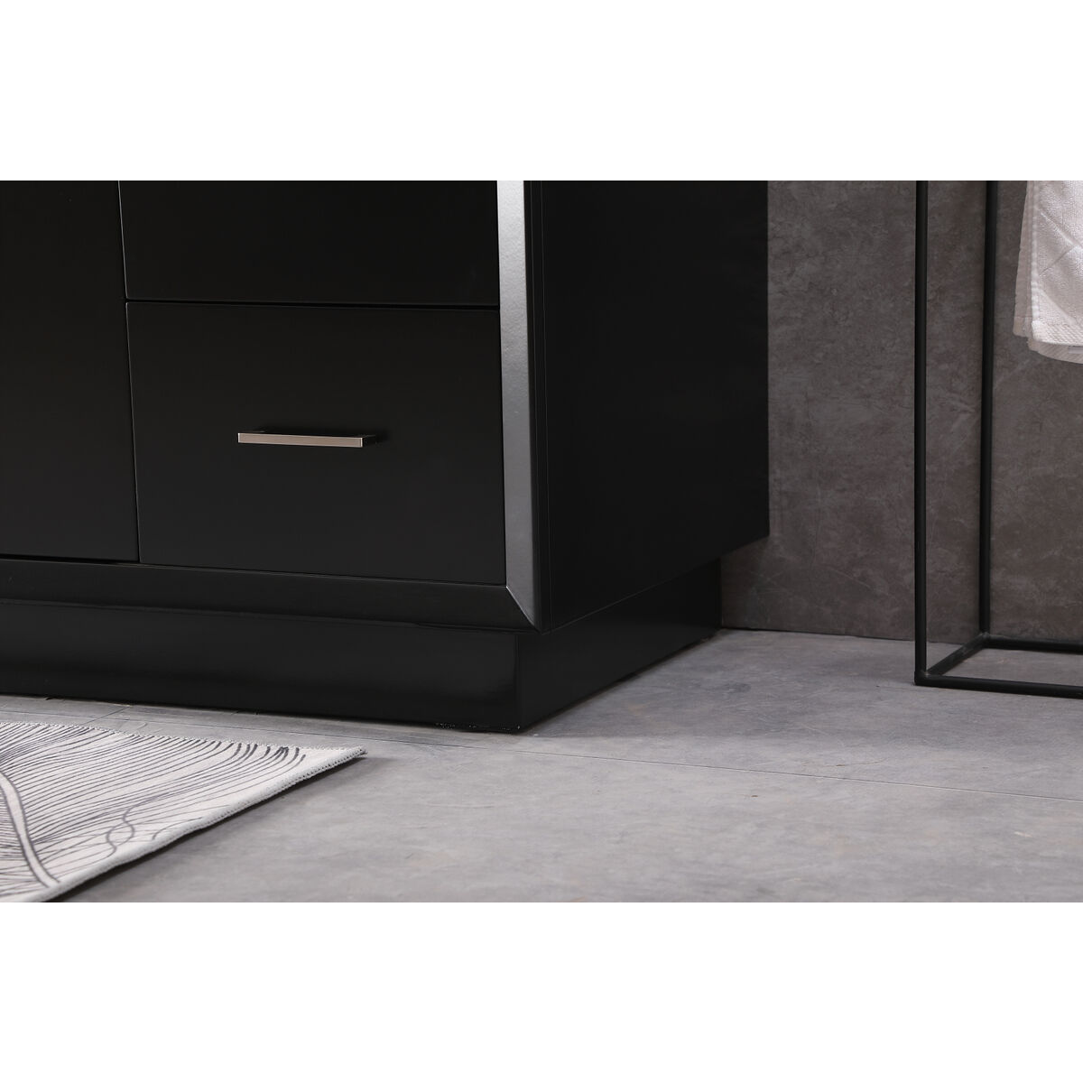 Hayes 60 X 22 X 35 inch Black Vanity Sink Set