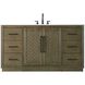 Chase 60 X 34 inch Hazel Oak Bathroom Vanity Cabinet