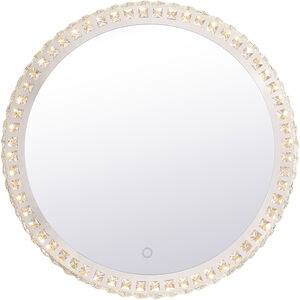 Evelyn 24 X 24 inch Chrome Lighted Wall Mirror