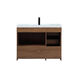 Wyatt 42 X 22 X 34 inch Walnut Brown Vanity Sink Set