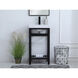 Raya 18 X 14 X 34 inch Black and White Vanity Sink Set