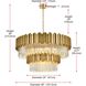 Willow 16 Light 40 inch Satin Gold Chandelier Ceiling Light